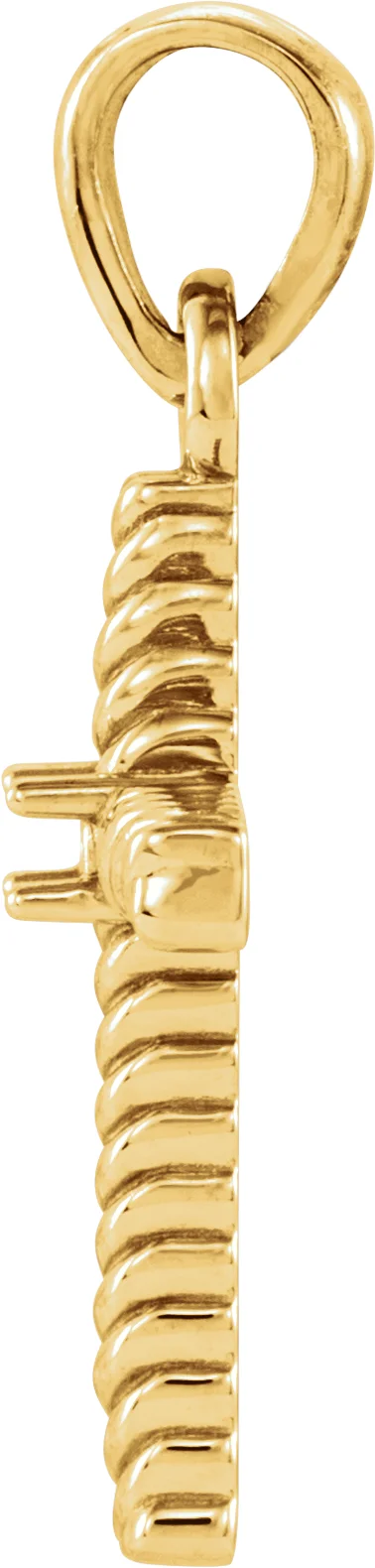 Rope Cross Pendant view 2