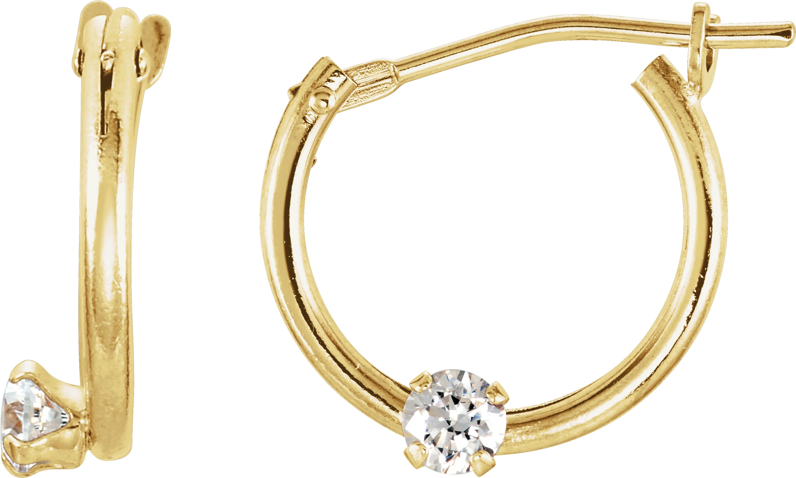 Youth Accented Hoop Earrings  engagement ring setting