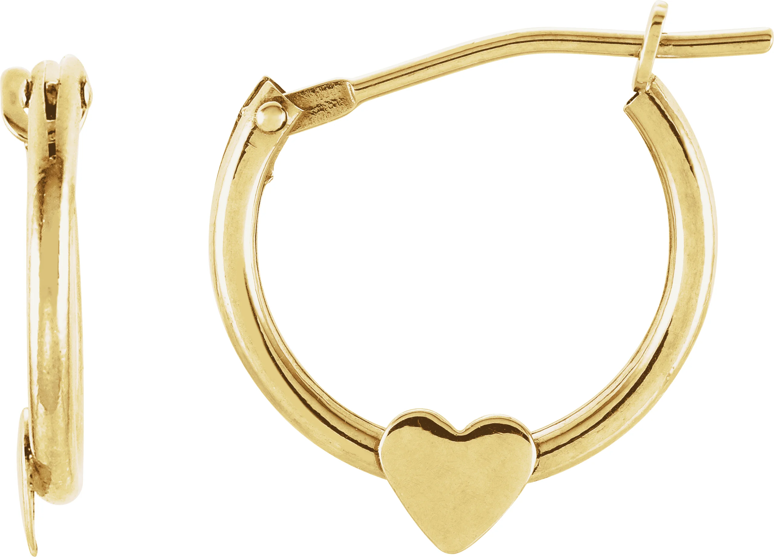 Youth Heart Hoop Earrings engagement ring setting