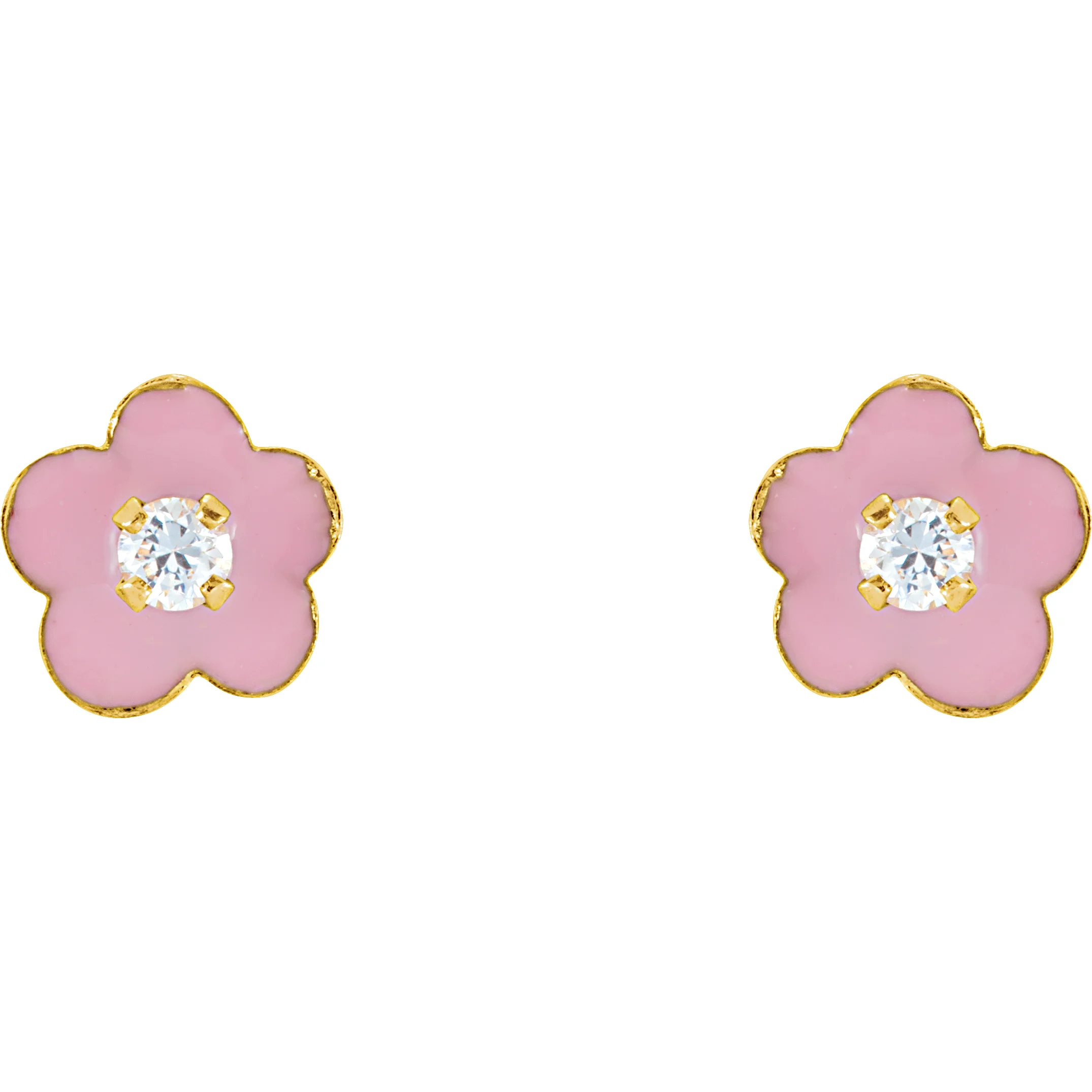 Youth Enamel Flower Earrings view 2