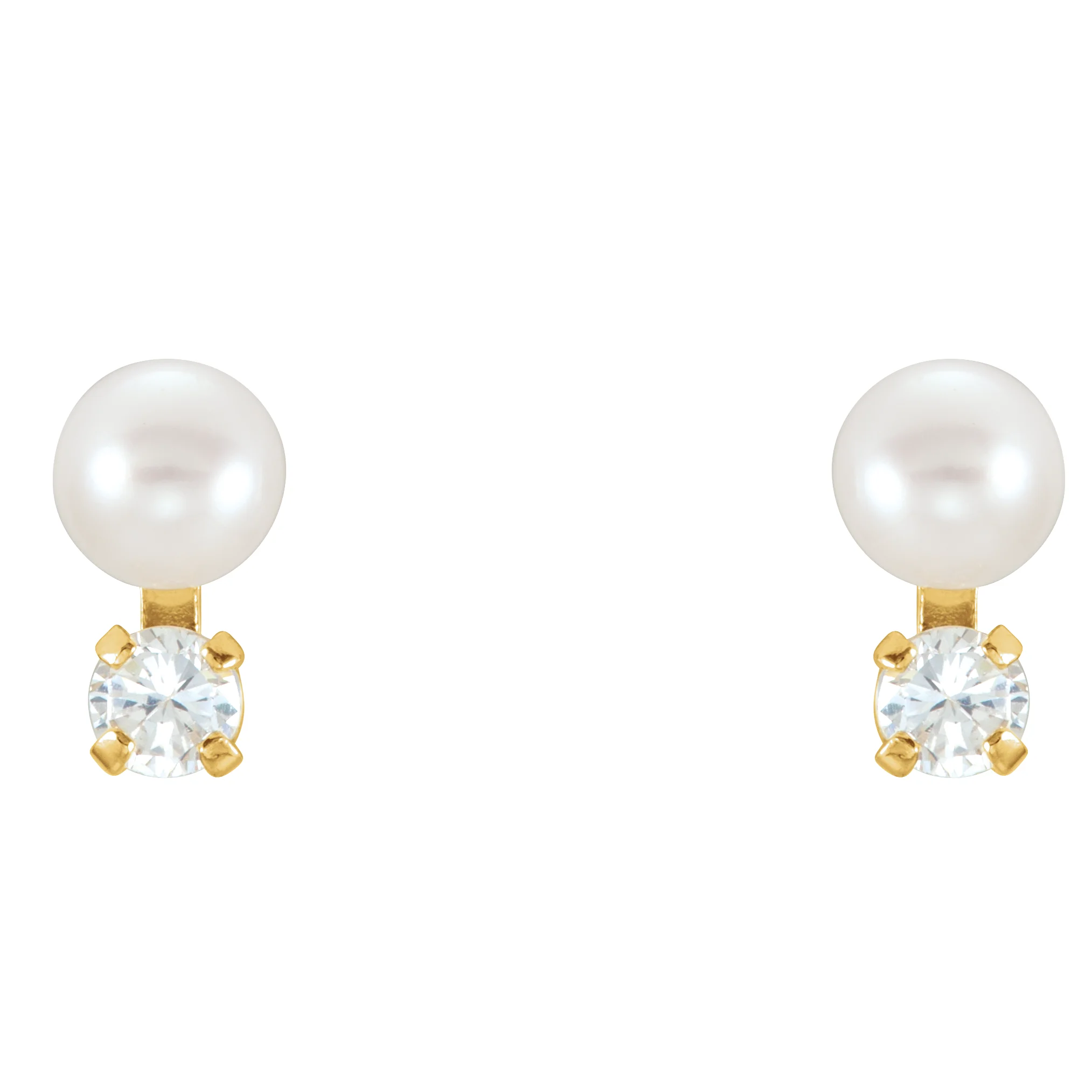 Youth Accented Pearl Earrings view 2