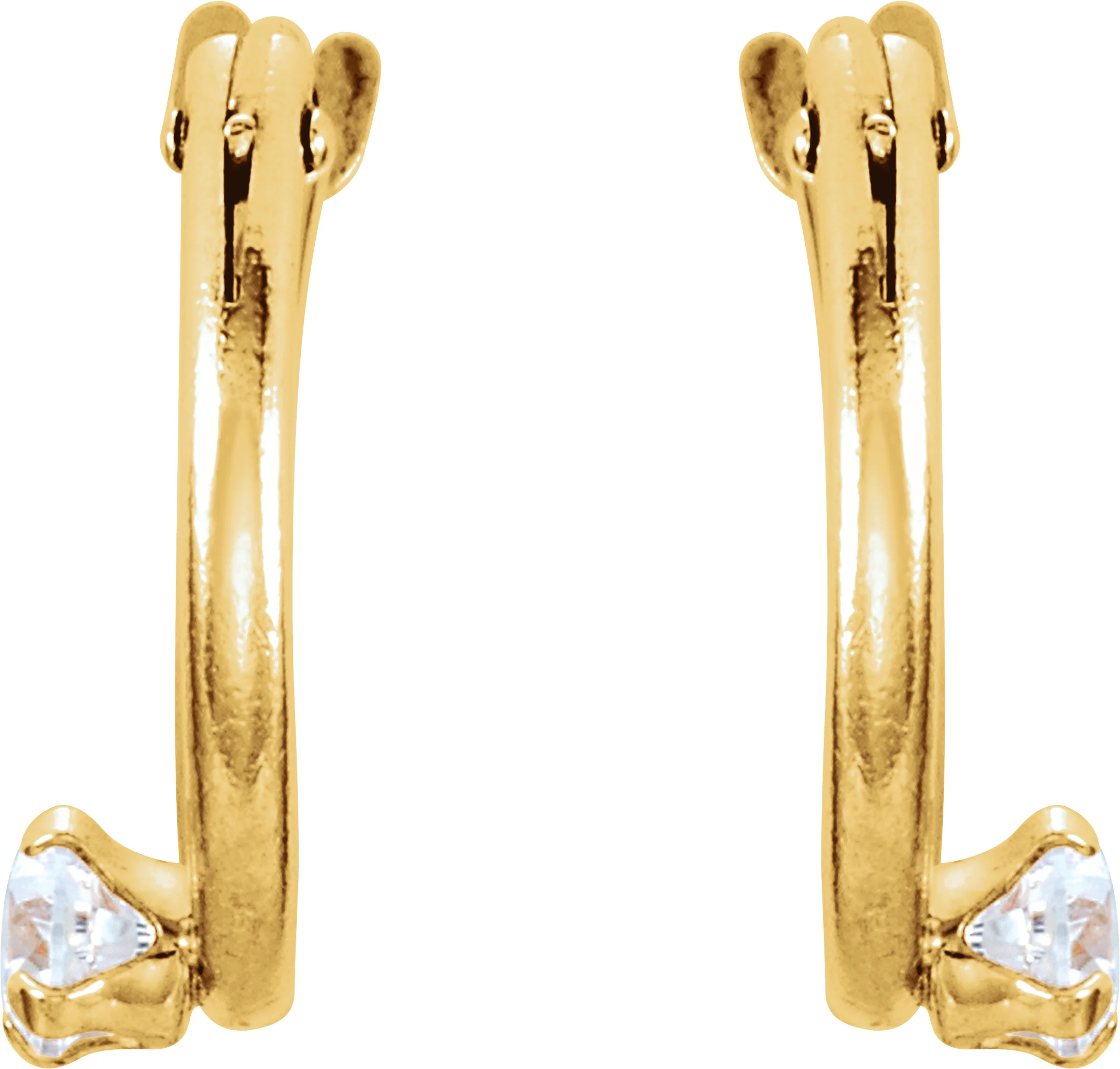Youth Accented Hoop Earrings  view 2