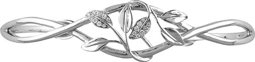 Accented Floral Cuff Bracelet view 4