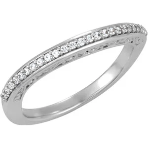 Long Bond band in 14K White Gold | Haejin Jewelry Brooklyn