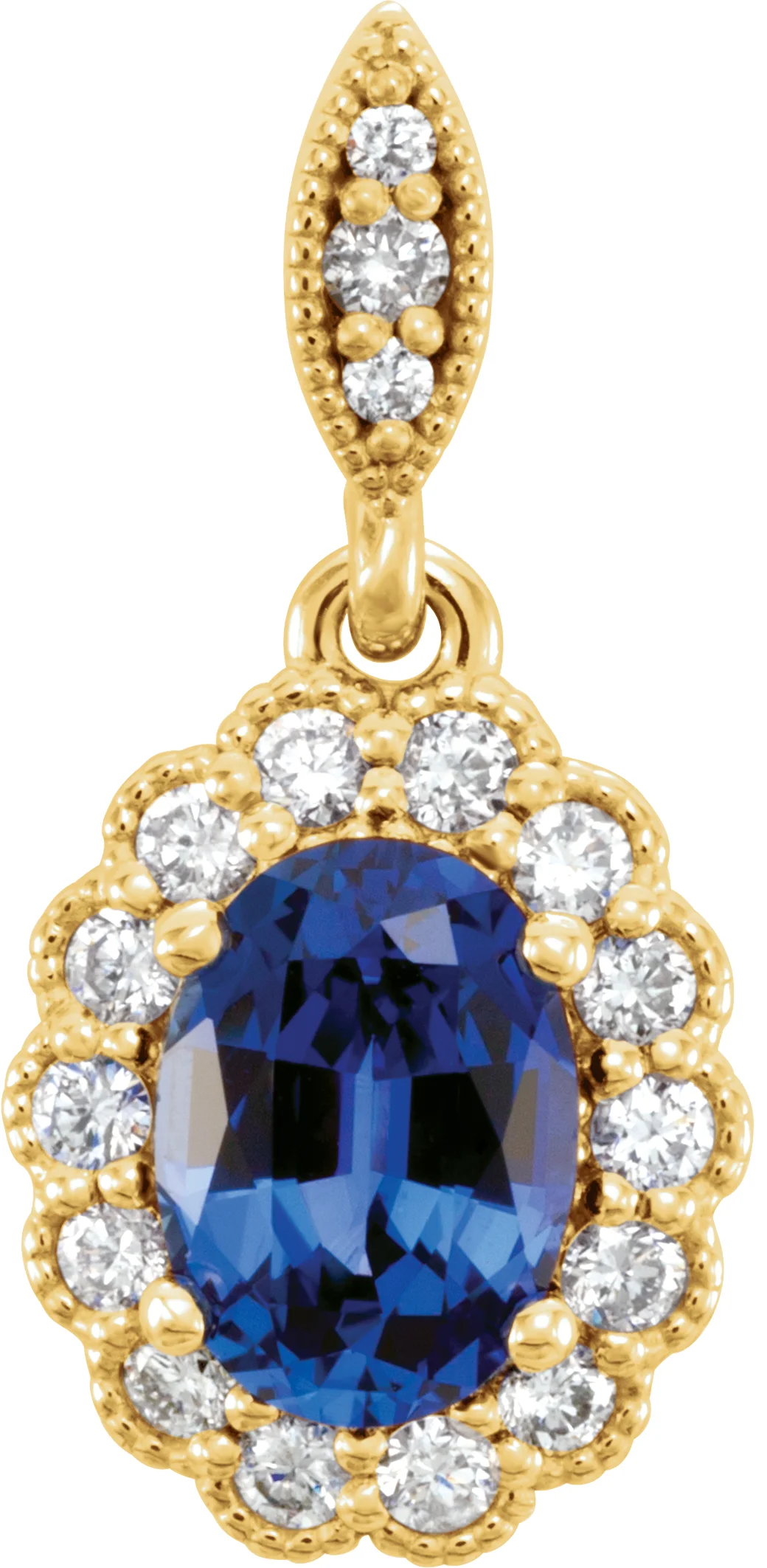 Halo-Style Pendant  engagement ring setting