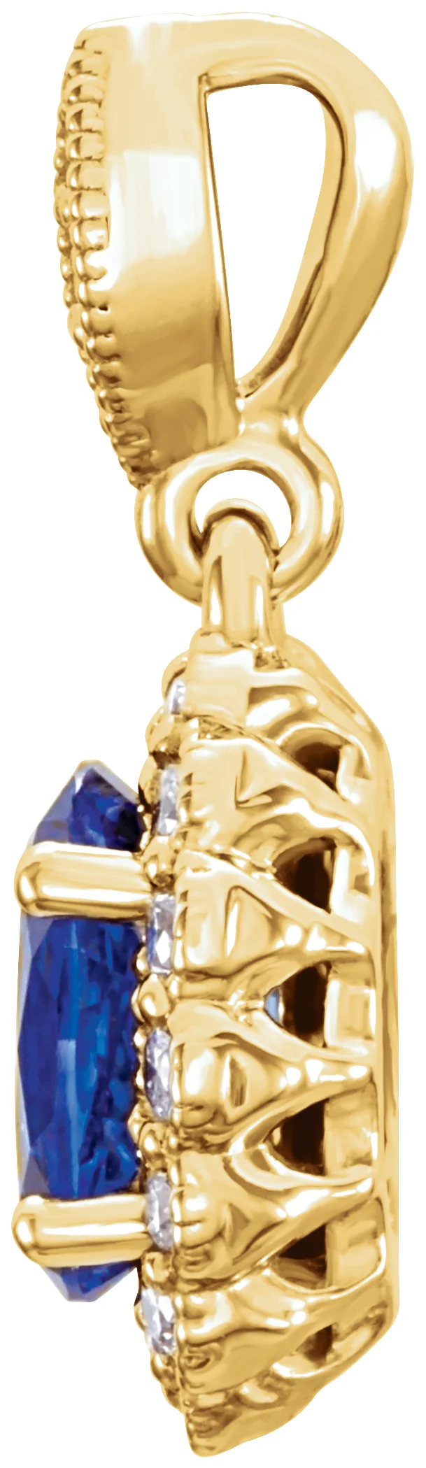 Halo-Style Pendant  view 2