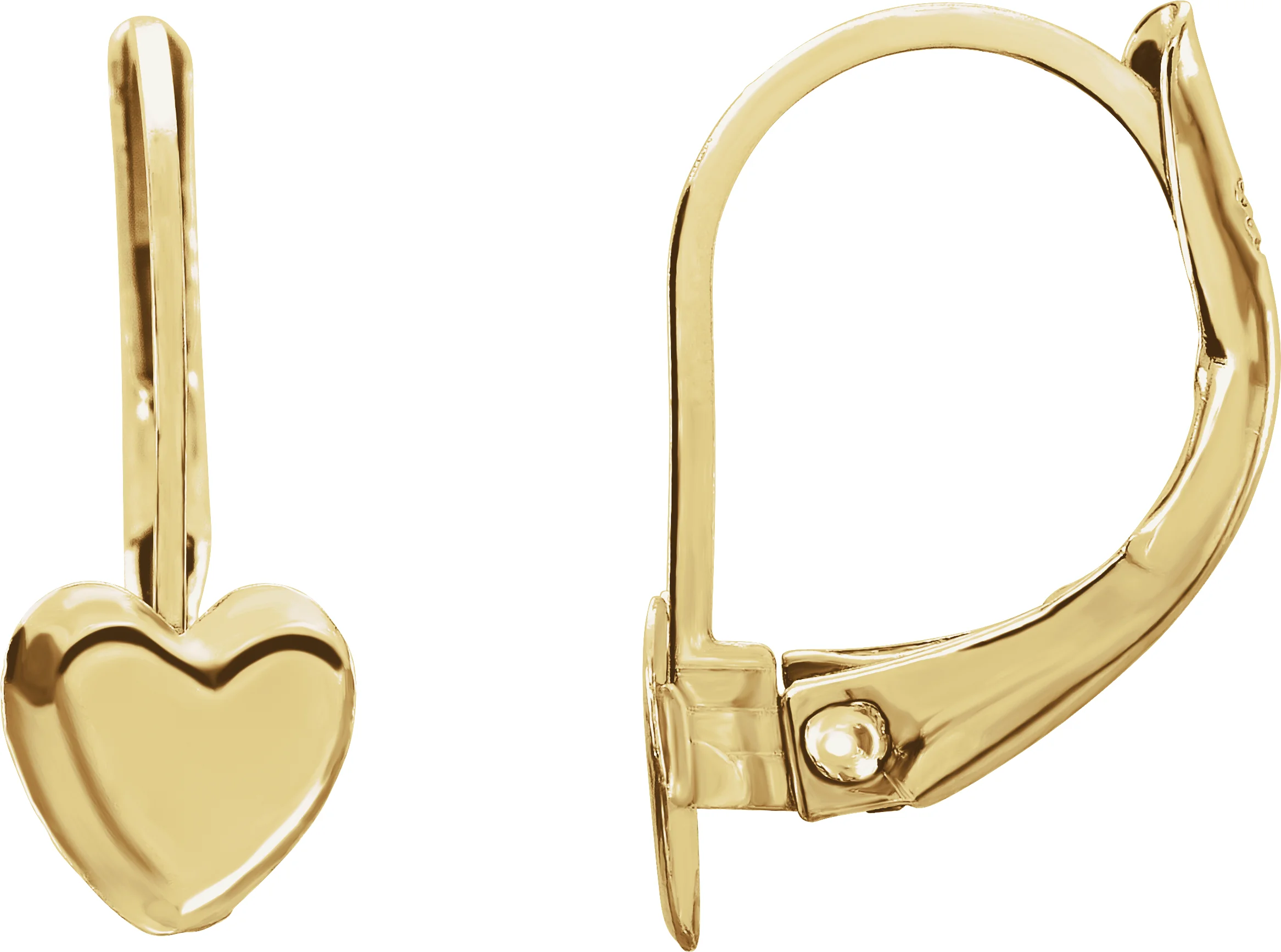 Youth Heart Earrings engagement ring setting