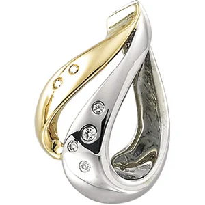 Accented Slide Pendant engagement ring setting