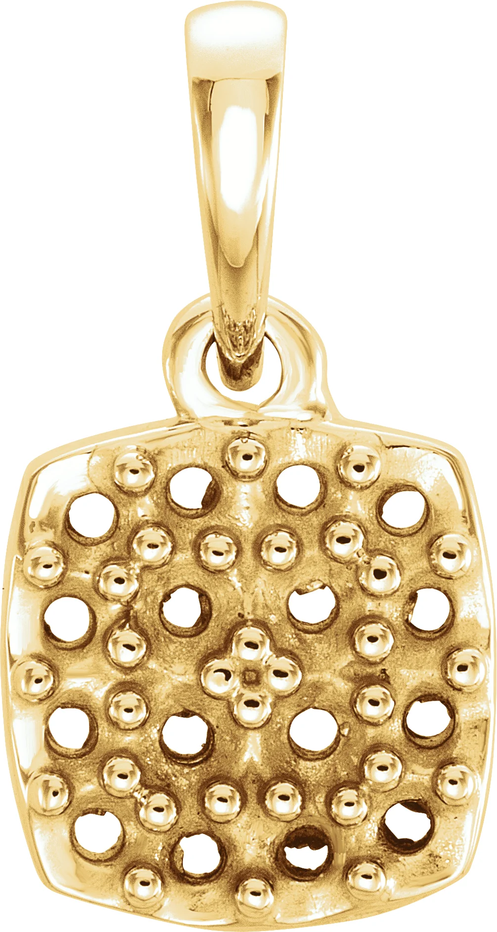 Cluster Pendant in 14K Yellow Gold | Haejin Jewelry Brooklyn