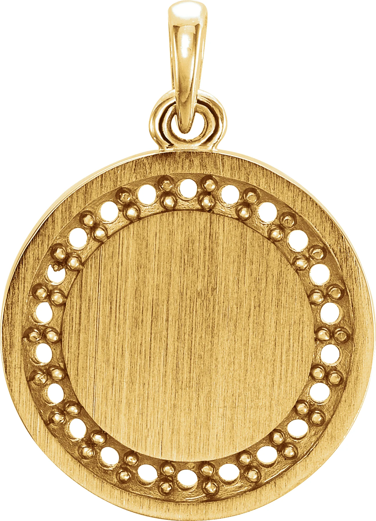 Engravable Halo-Style Necklace or Pendant view 4