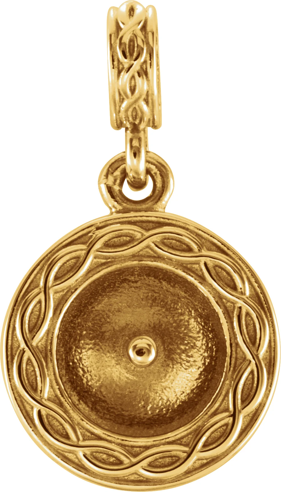 Solitaire Pearl Pendant in 14K Yellow Gold | Haejin Jewelry Brooklyn