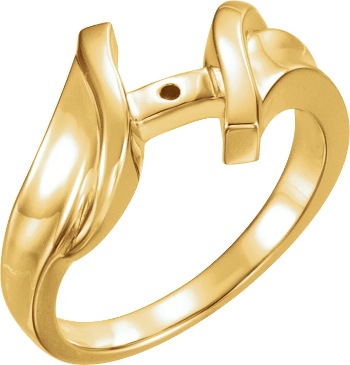 Bypass Peg Shank engagement ring setting