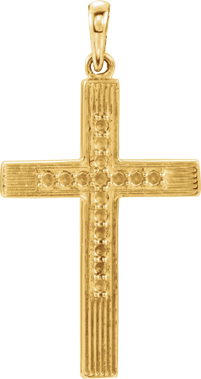 Cross Pendant engagement ring setting