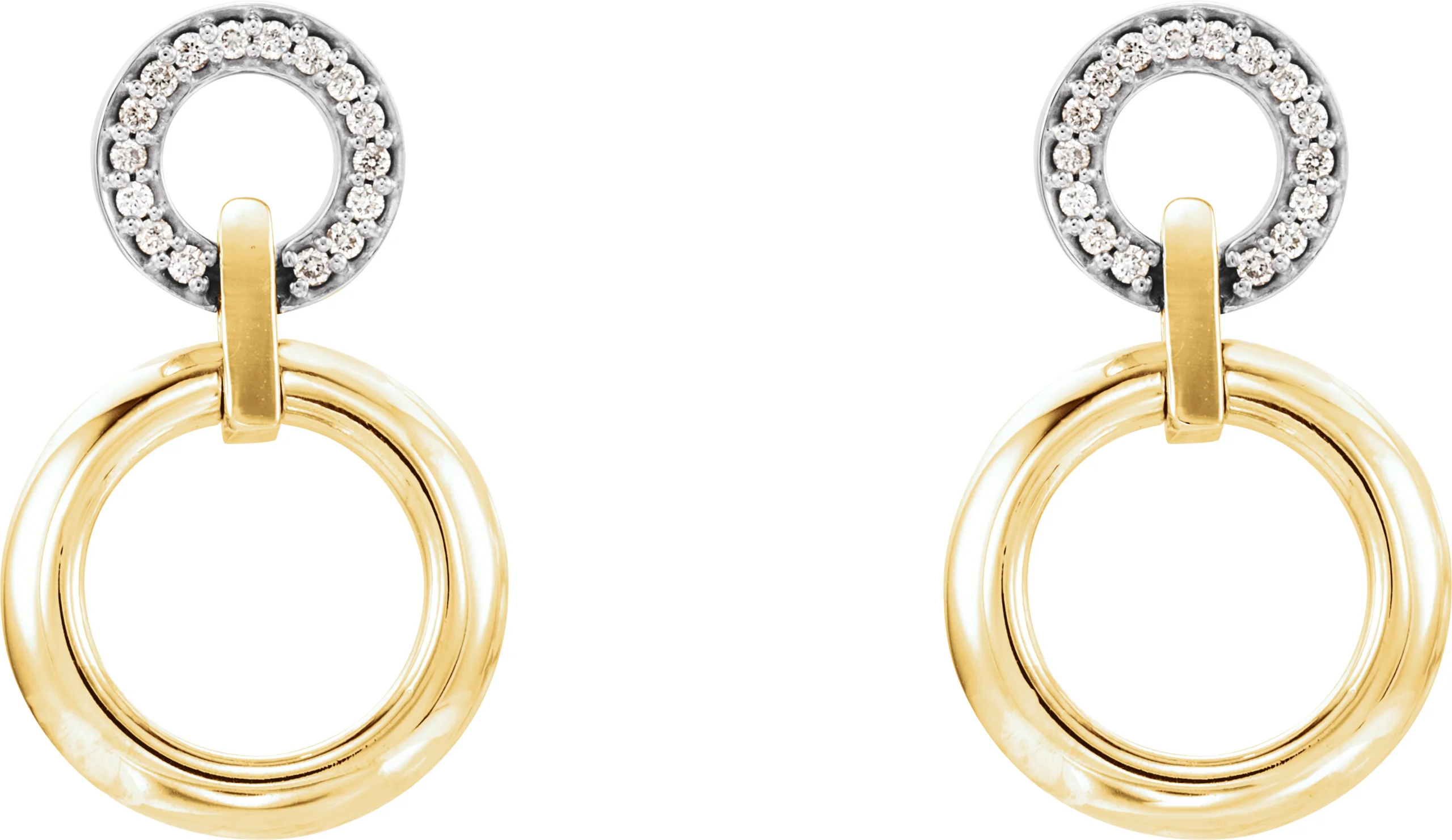 Accented Geometric Earrings view 2