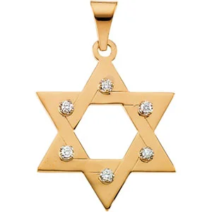 Star of David Pendant  engagement ring setting