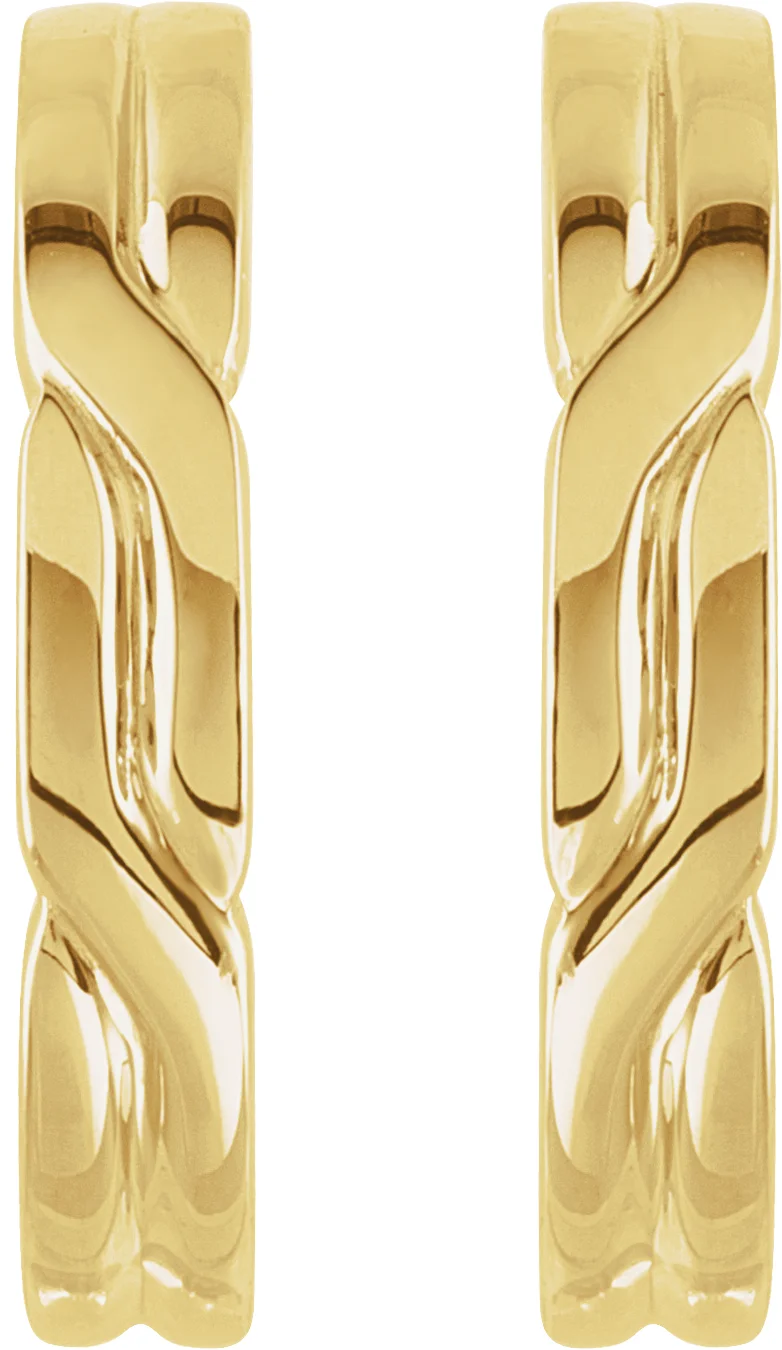 J-Hoop Earrings view 2