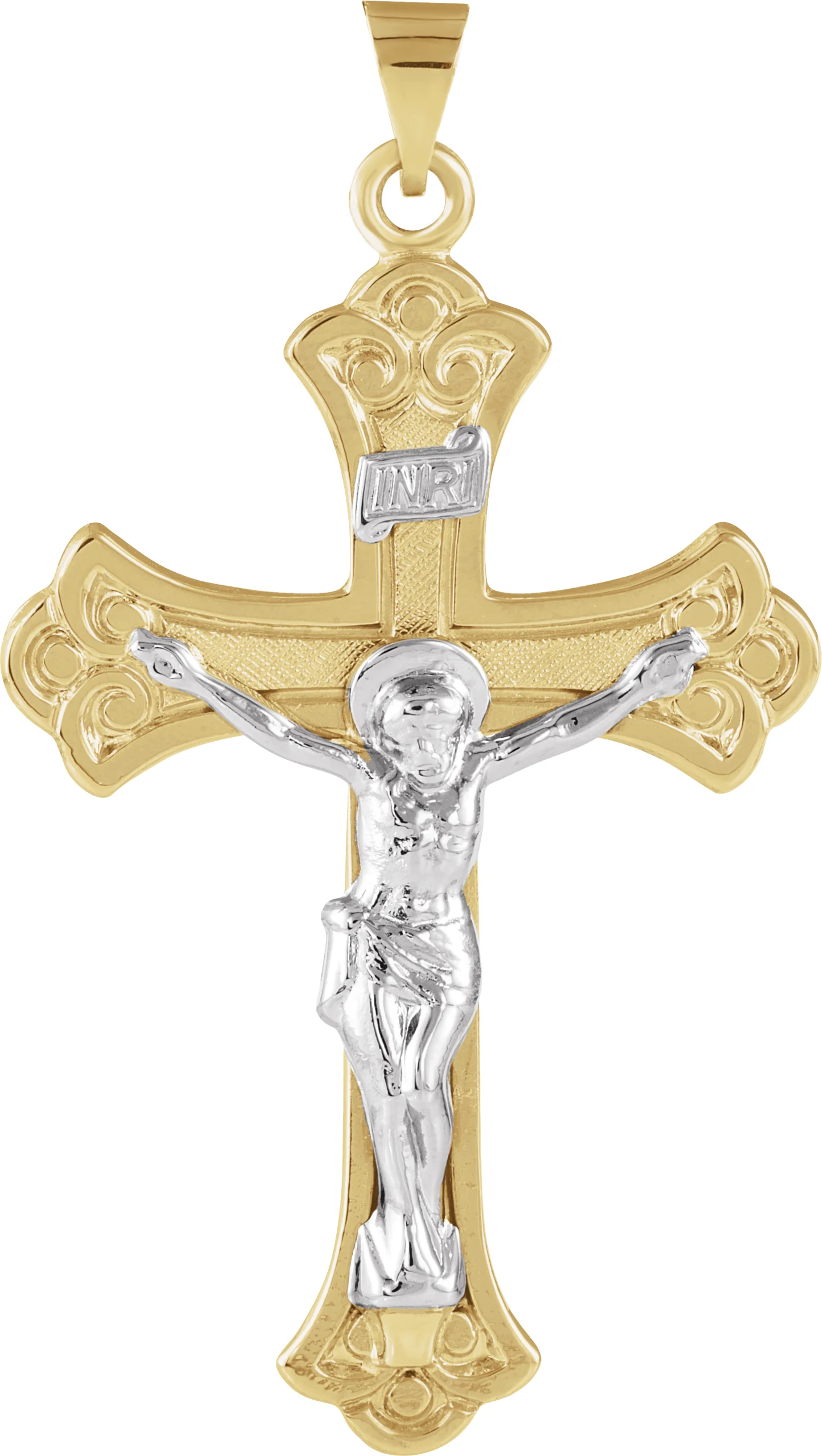Crucifix Necklace or Pendant engagement ring setting