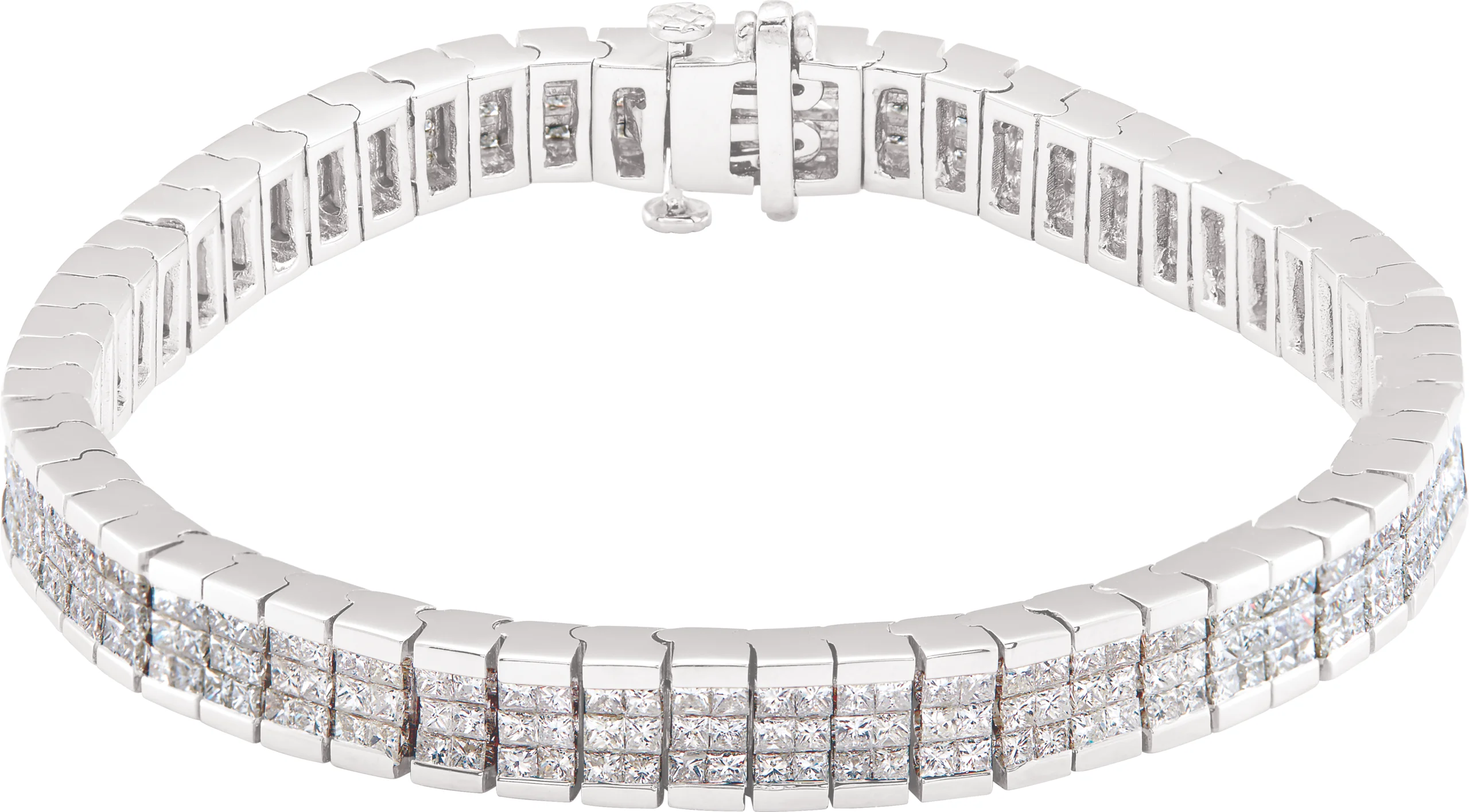 Line Bracelet engagement ring setting