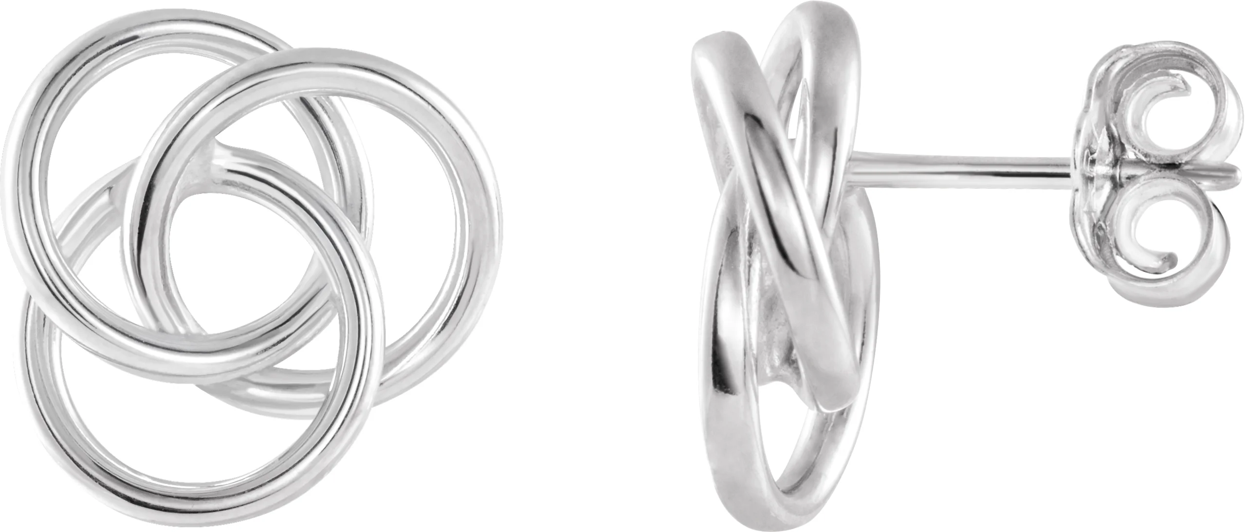 Knot Earrings engagement ring setting