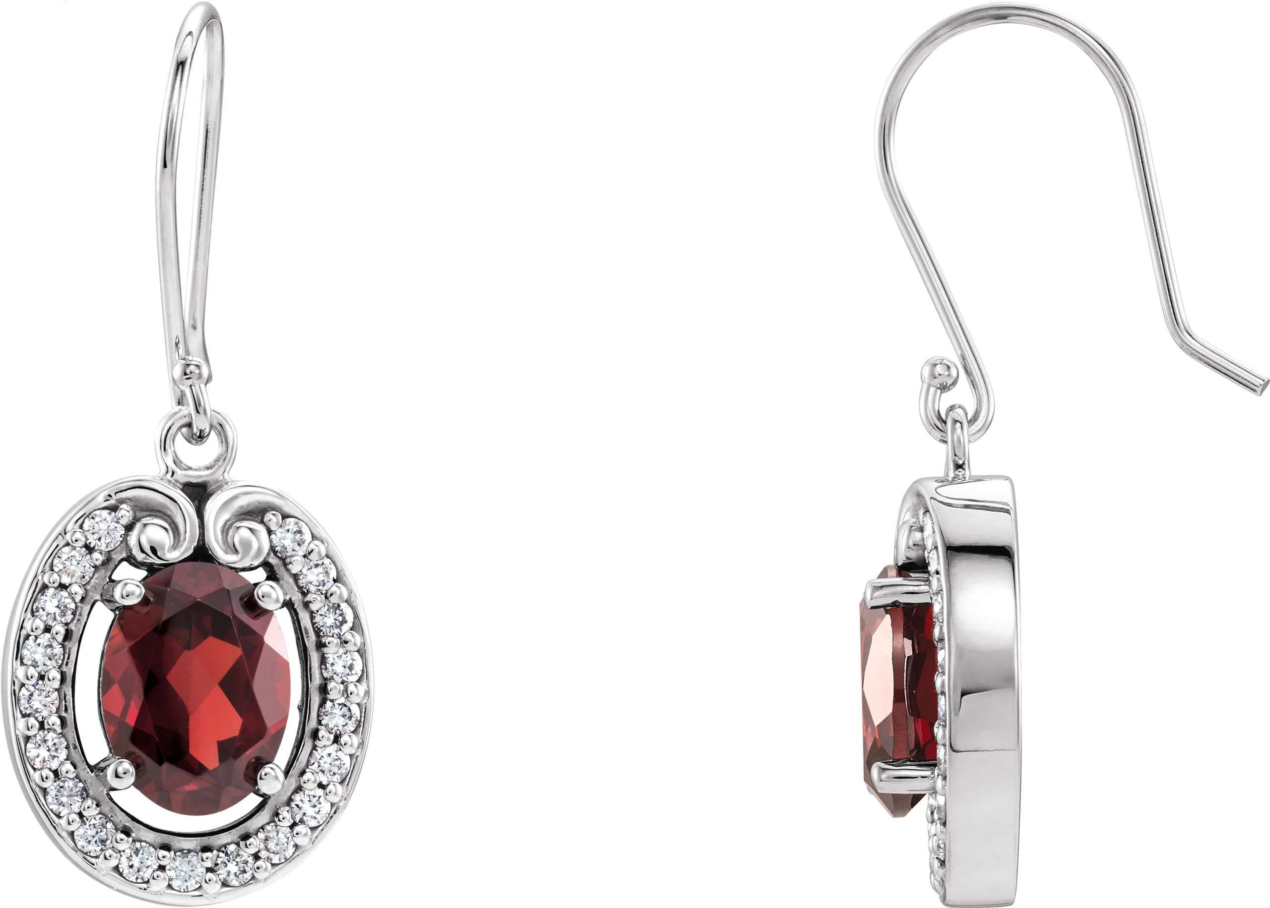 Halo-Style Earrings engagement ring setting