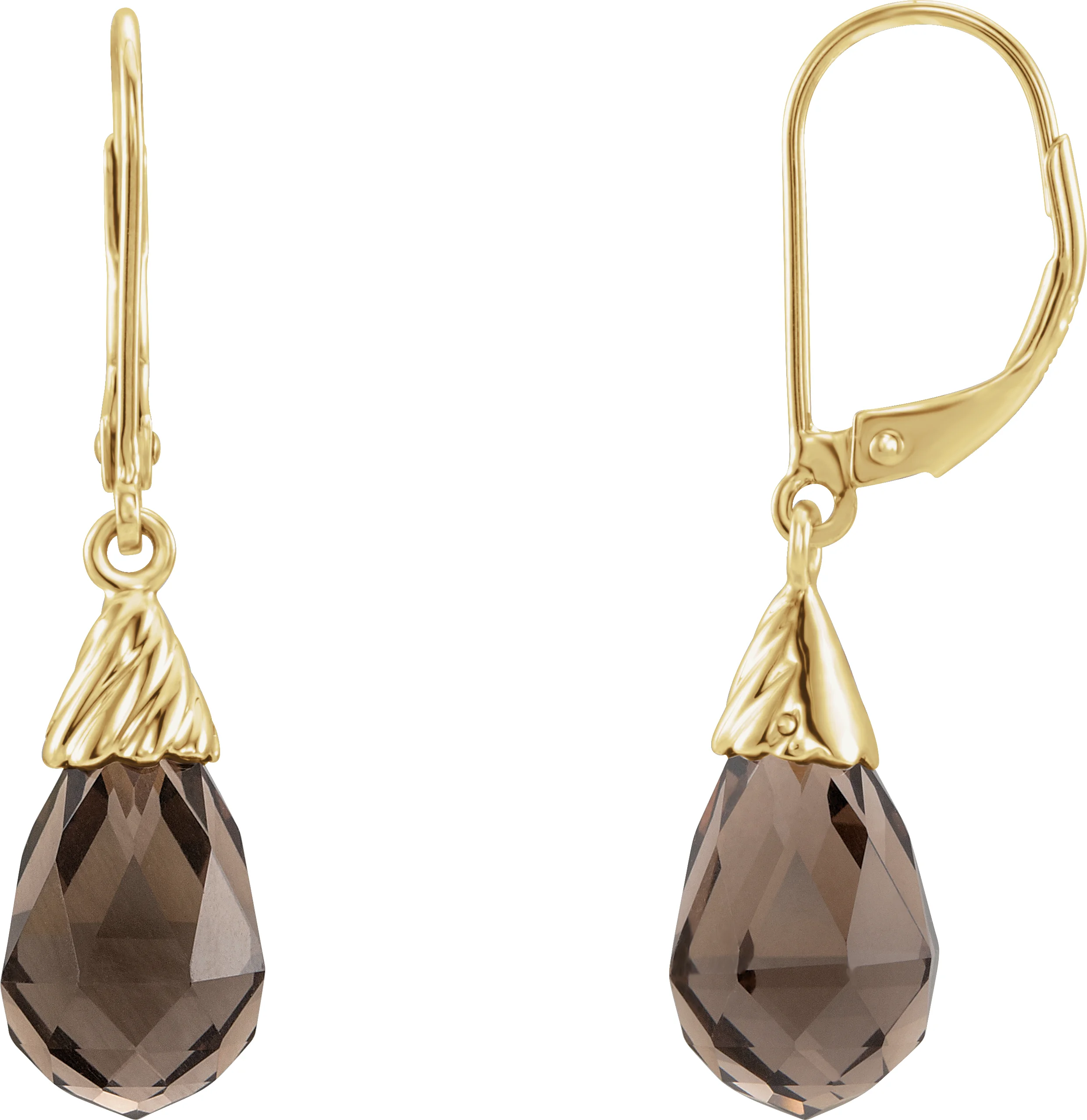 Briolette Earrings engagement ring setting