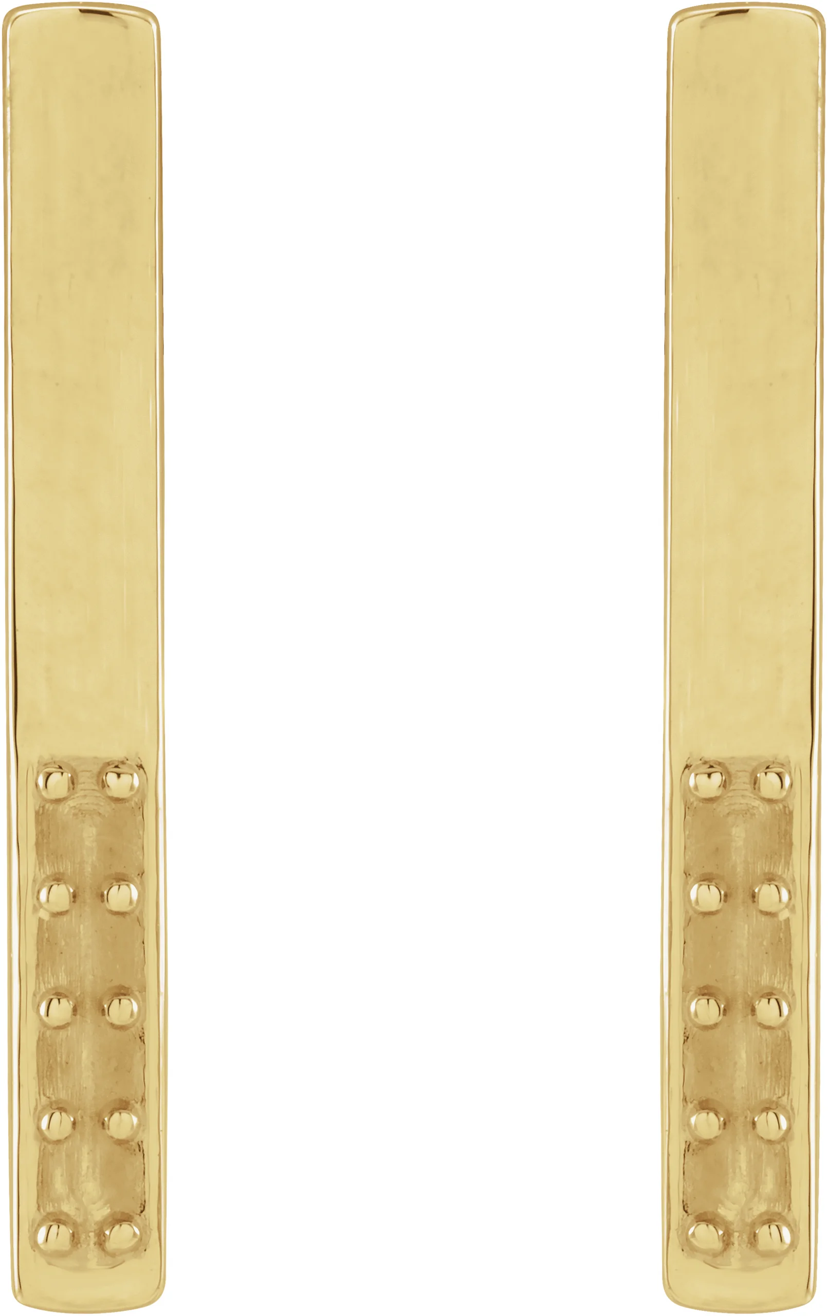 Accented Bar Earrings   view 2