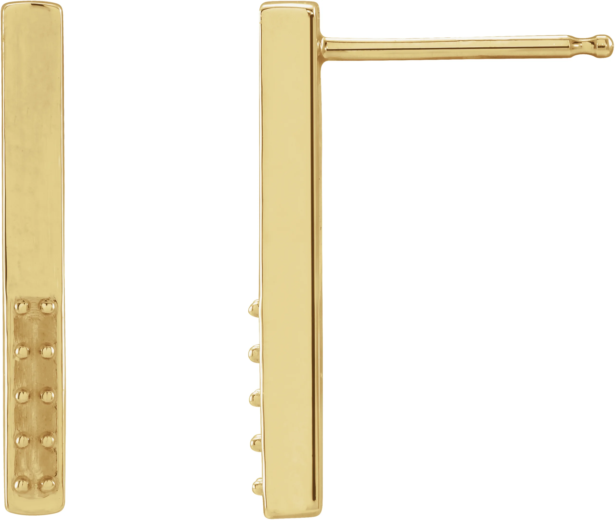 Accented Bar Earrings   engagement ring setting