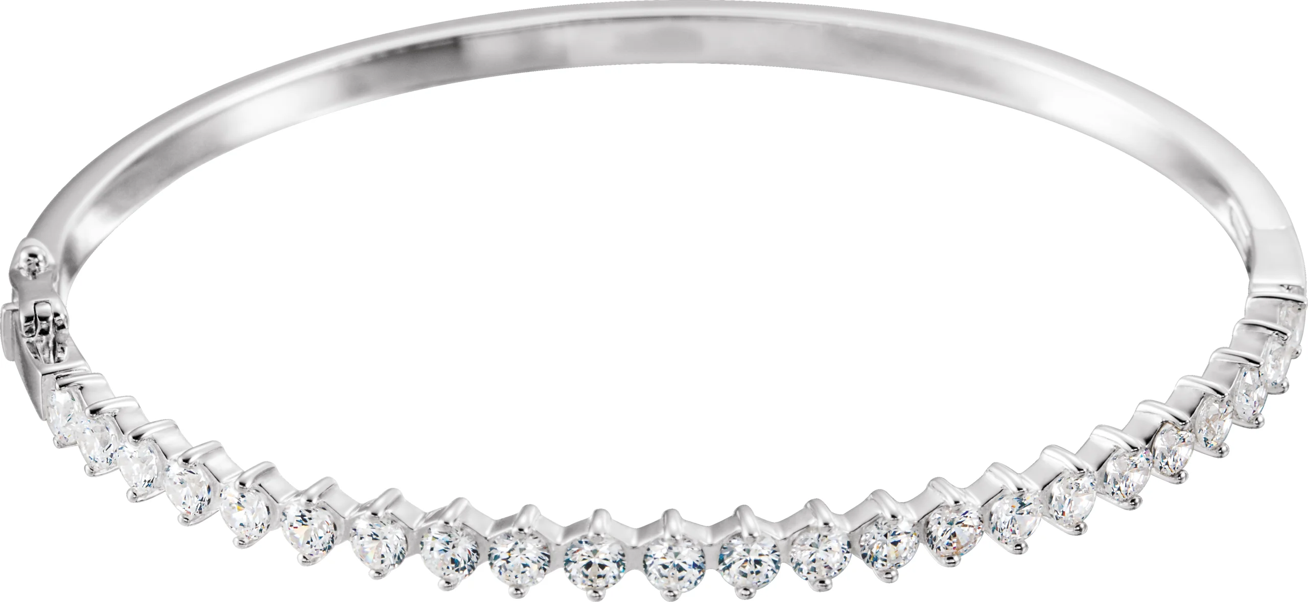 Accented Bangle Bracelet engagement ring setting