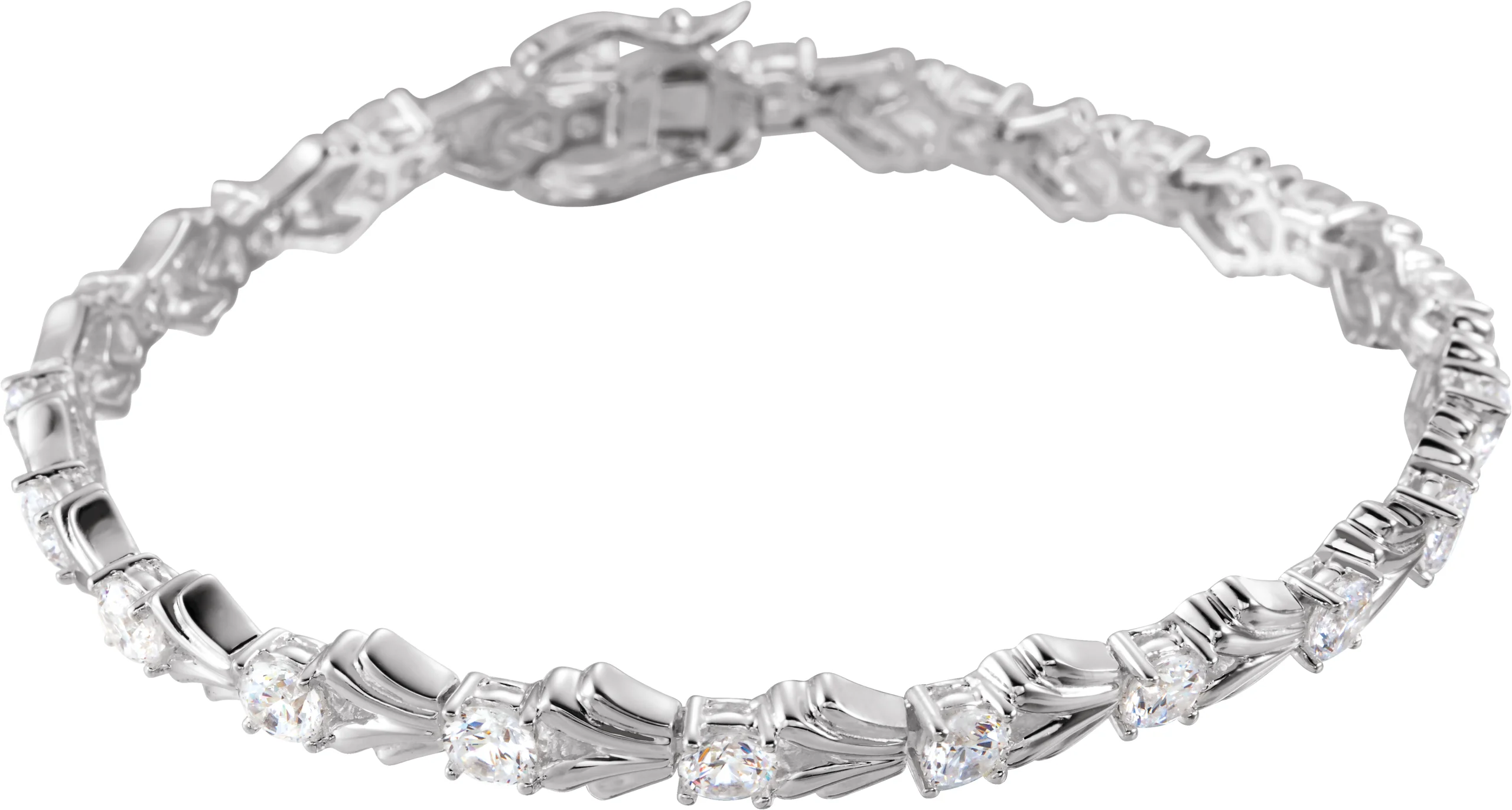 Line Bracelet engagement ring setting