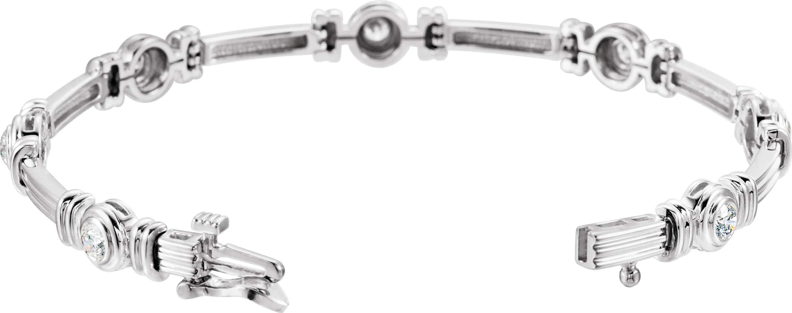 Bezel-Set Line Bracelet  view 2
