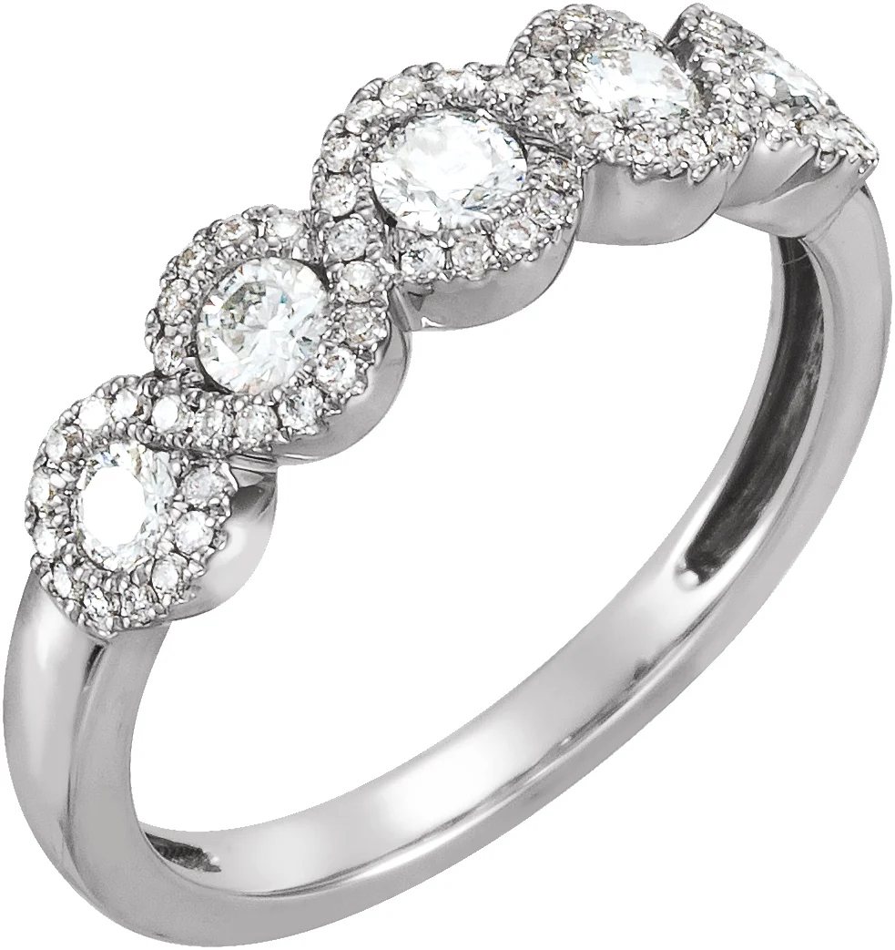 Halo-Style Anniversary Band     engagement ring setting