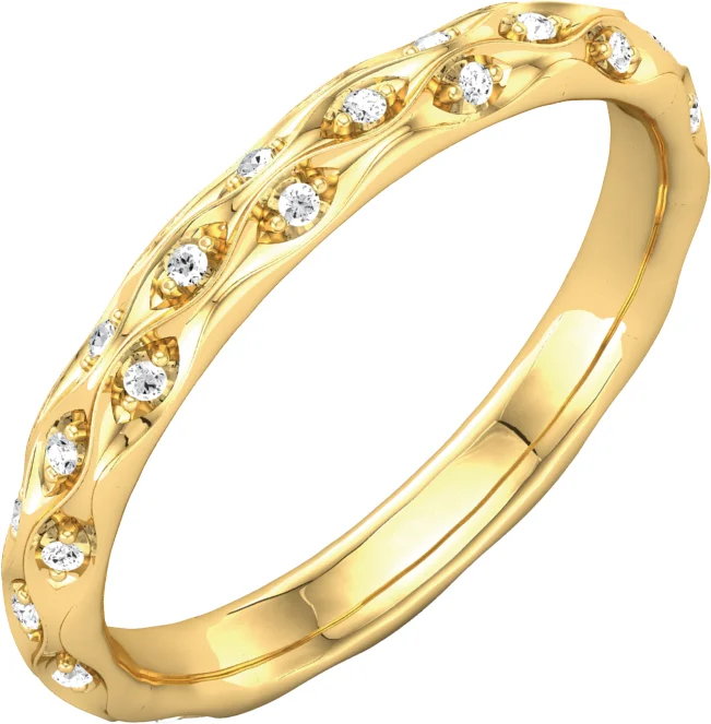 Still Form band in 14K White Gold | Haejin Jewelry Brooklyn