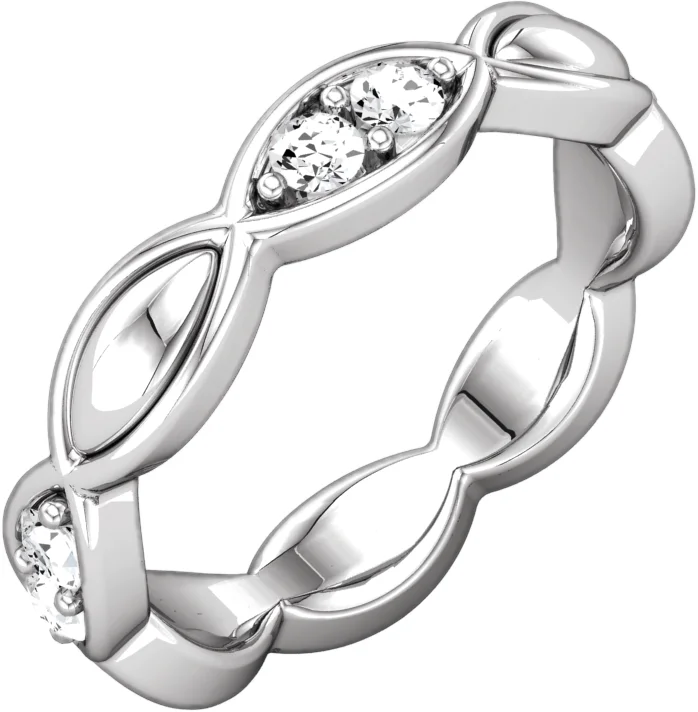 Still Form band in 14K White Gold | Haejin Jewelry Brooklyn