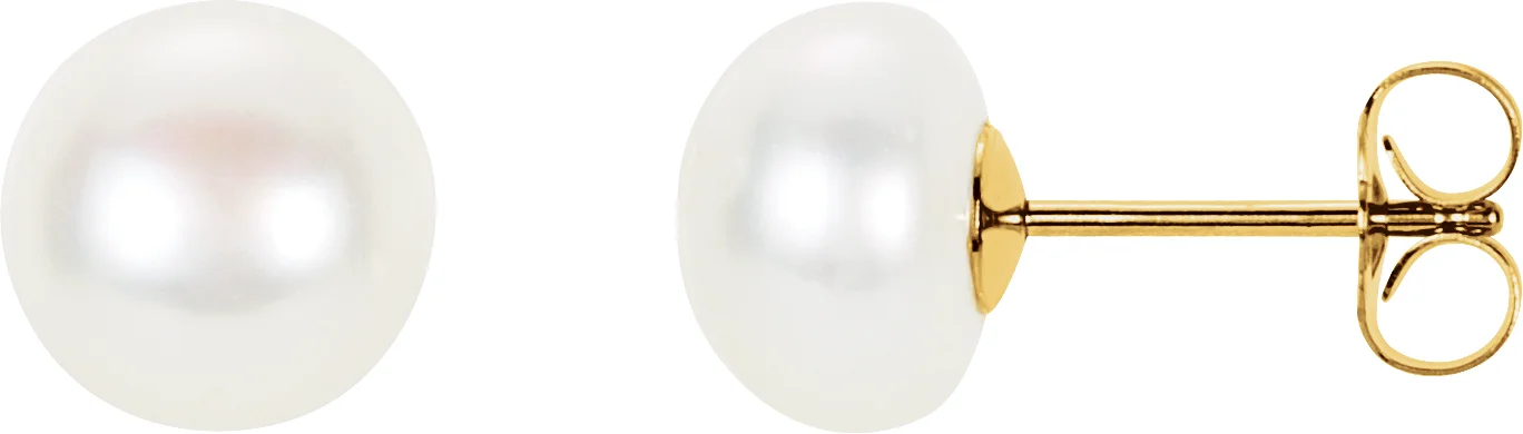 Pearl Stud Earrings engagement ring setting
