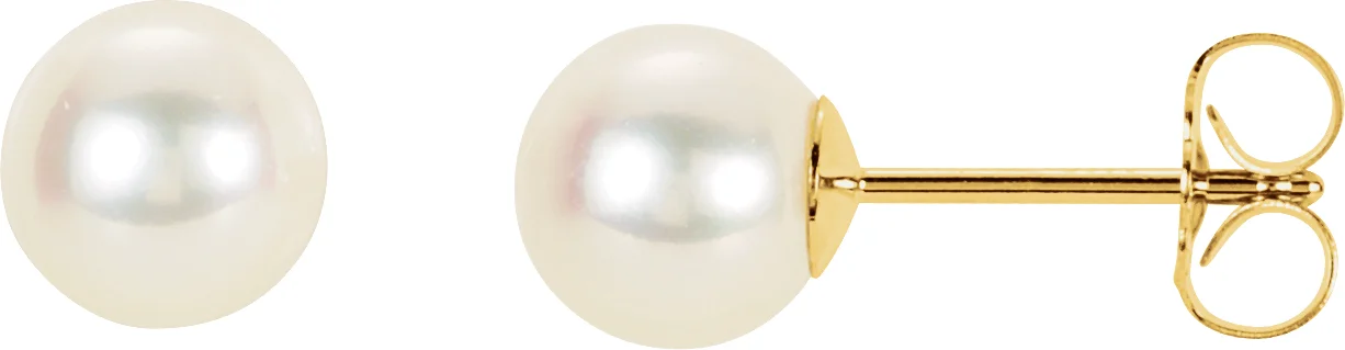 Pearl Stud Earrings engagement ring setting