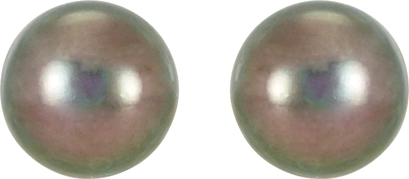 Pearl Stud Earrings view 2