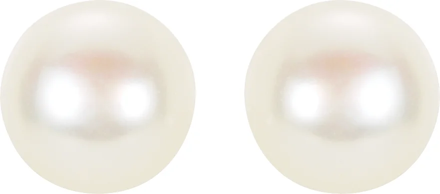 Pearl Stud Earrings view 2