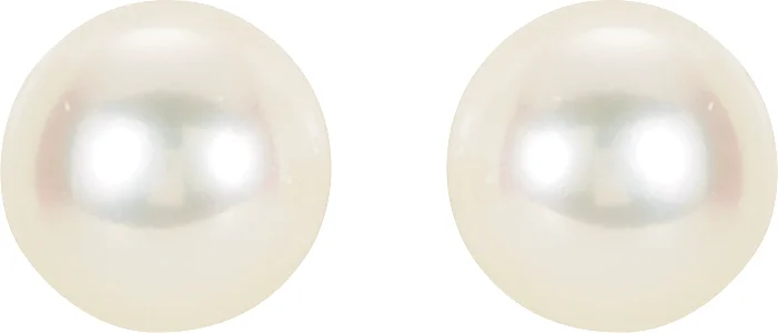 Pearl Stud Earrings view 2