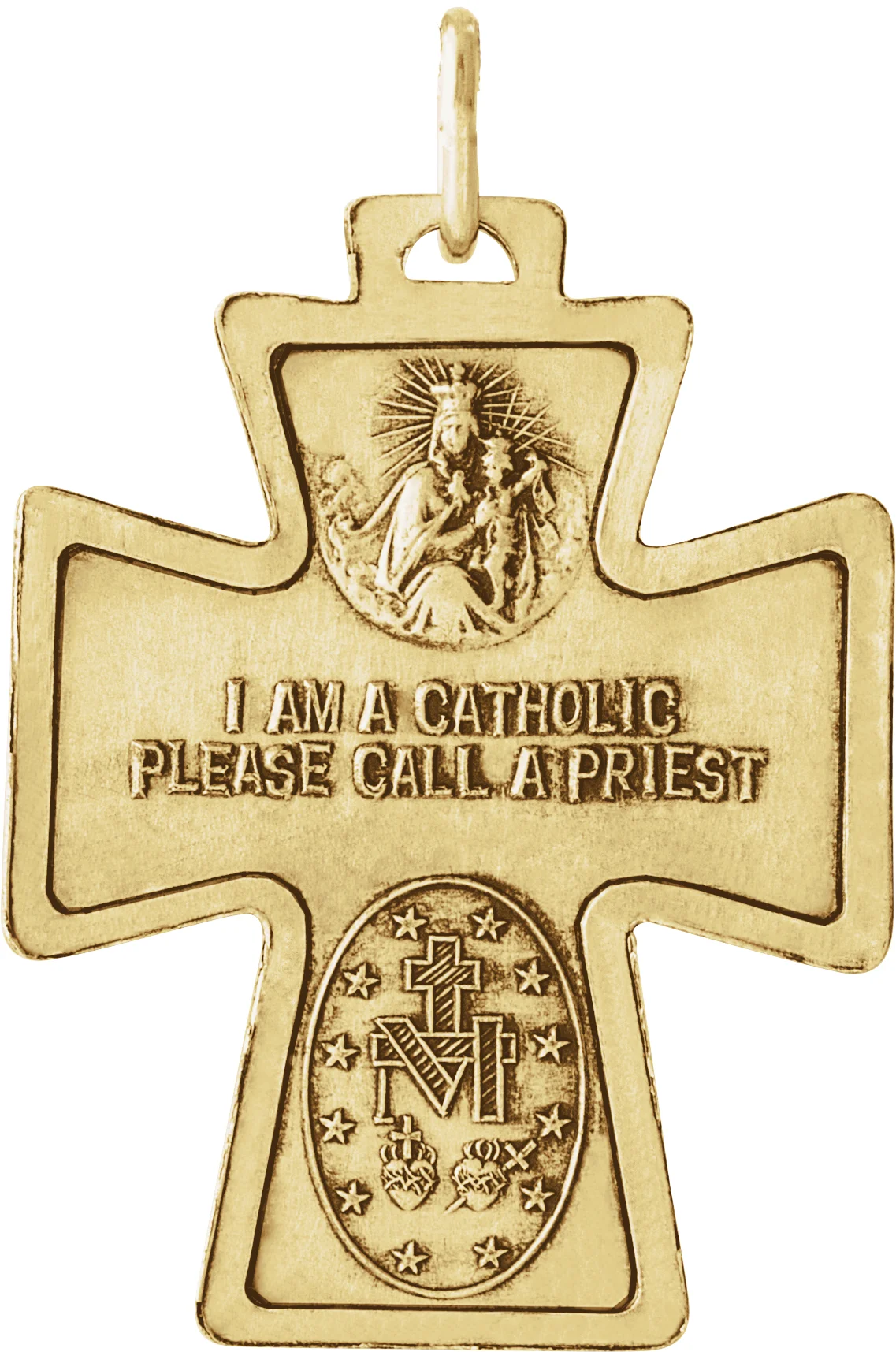 Four-Way Cross Medal Necklace or Pendant view 3