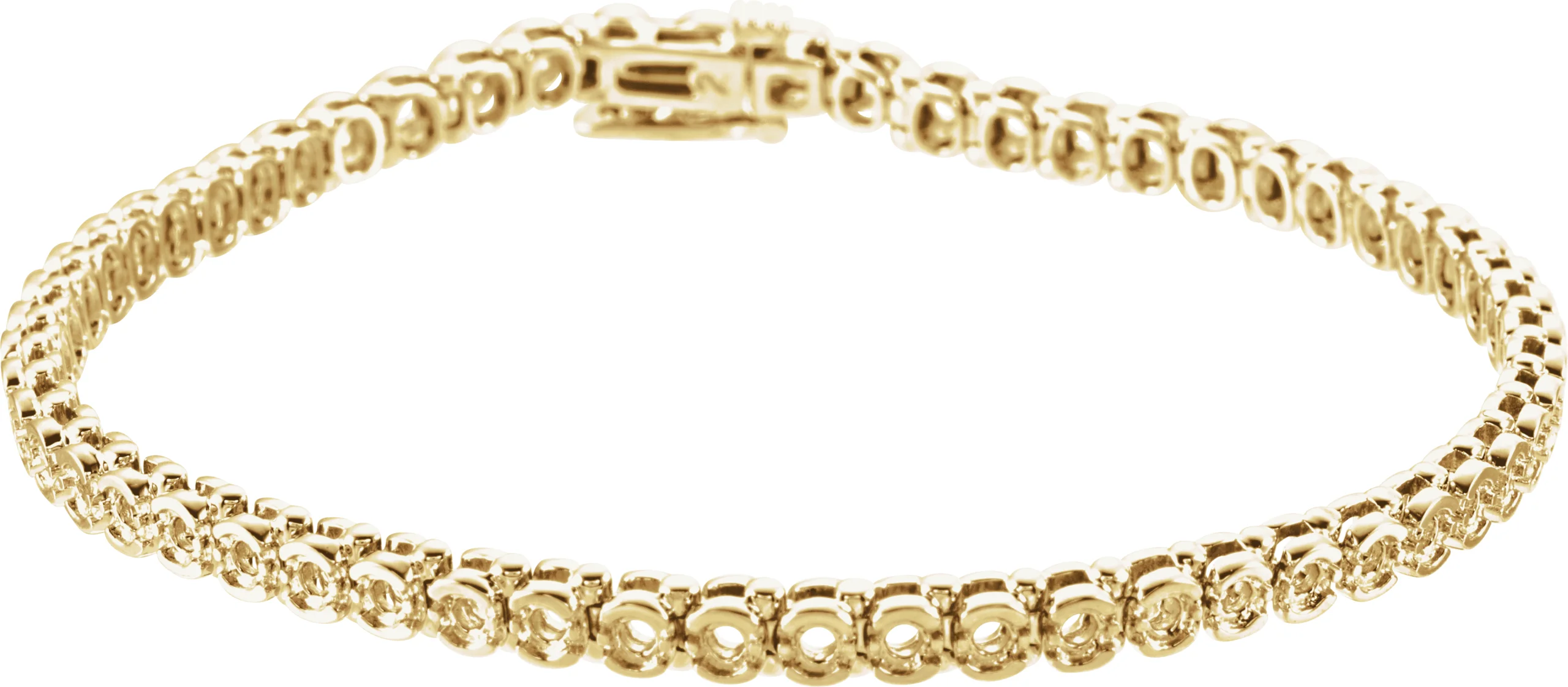 Line Bracelet engagement ring setting