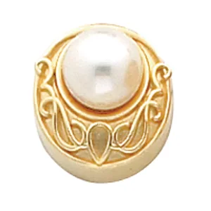 Vintage-Inspired Pearl Slide Pendant engagement ring setting