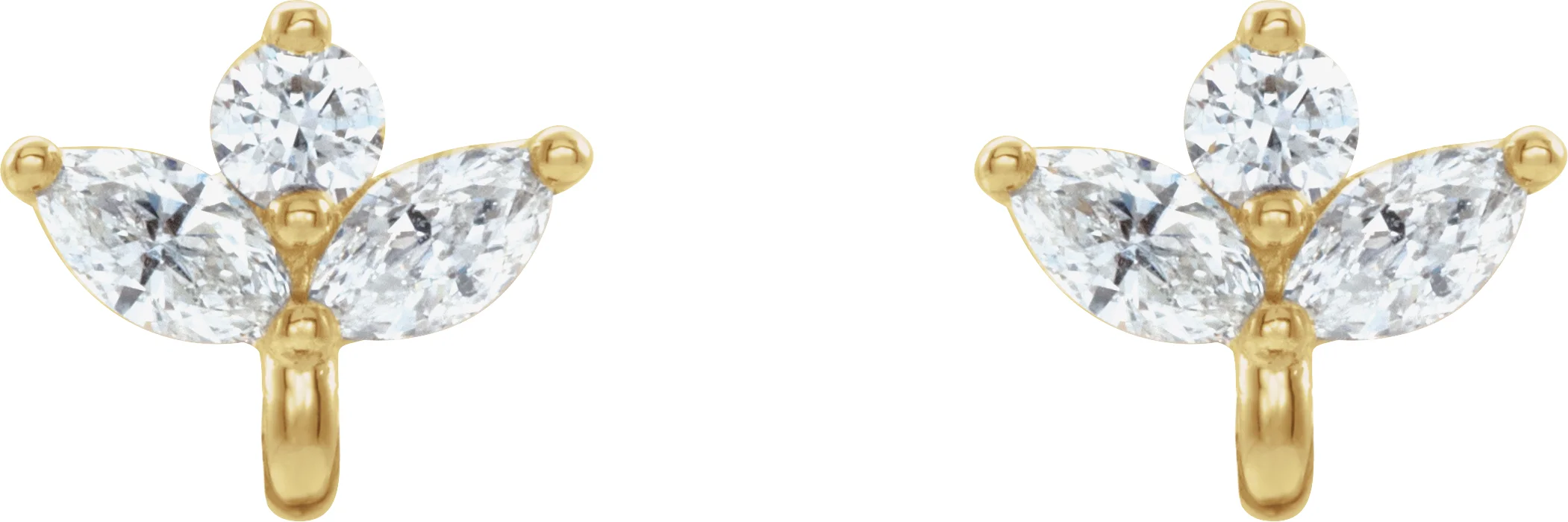 Cluster Earring Top view 2