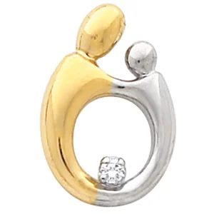 Accented Slide Pendant engagement ring setting