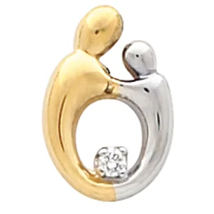 Accented Slide Pendant engagement ring setting