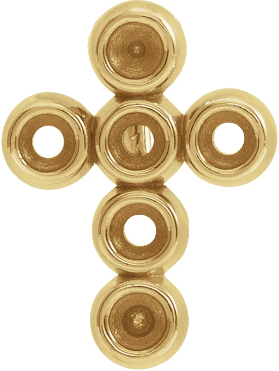 Bezel-Set Cross Necklace or Pendant view 4