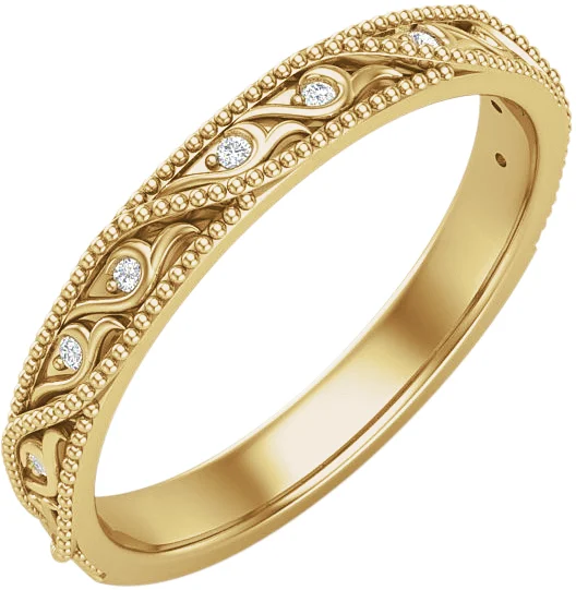 Long Bond band in 14K White Gold | Haejin Jewelry Brooklyn