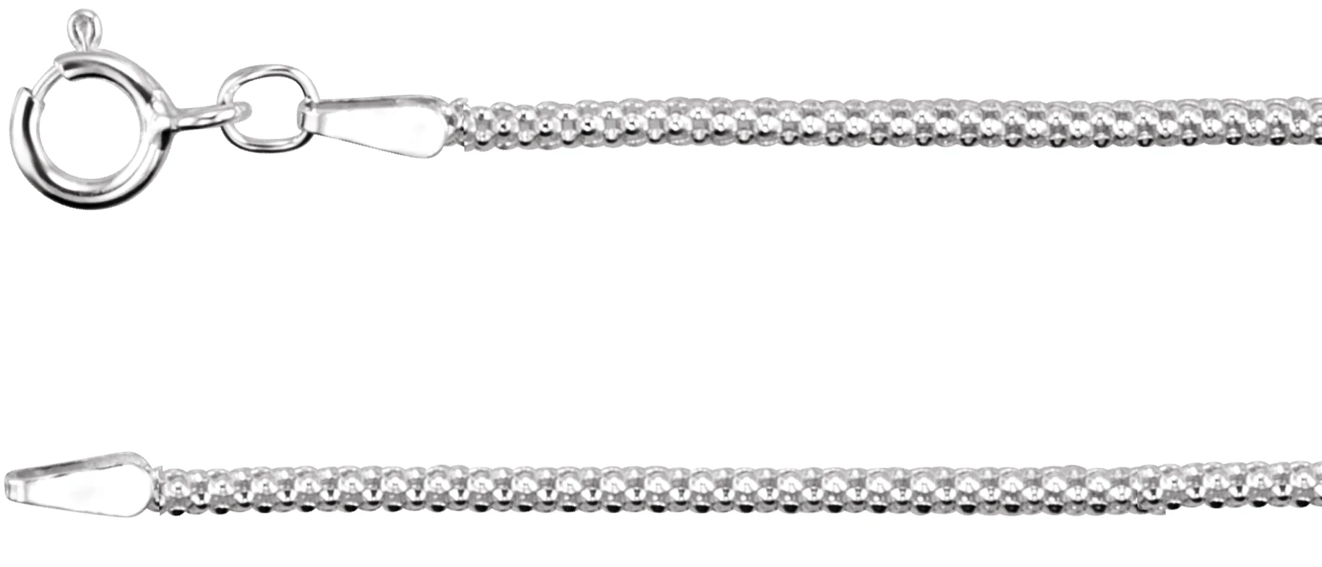 2.75 mm Popcorn Chain in STER | Haejin Jewelry Brooklyn