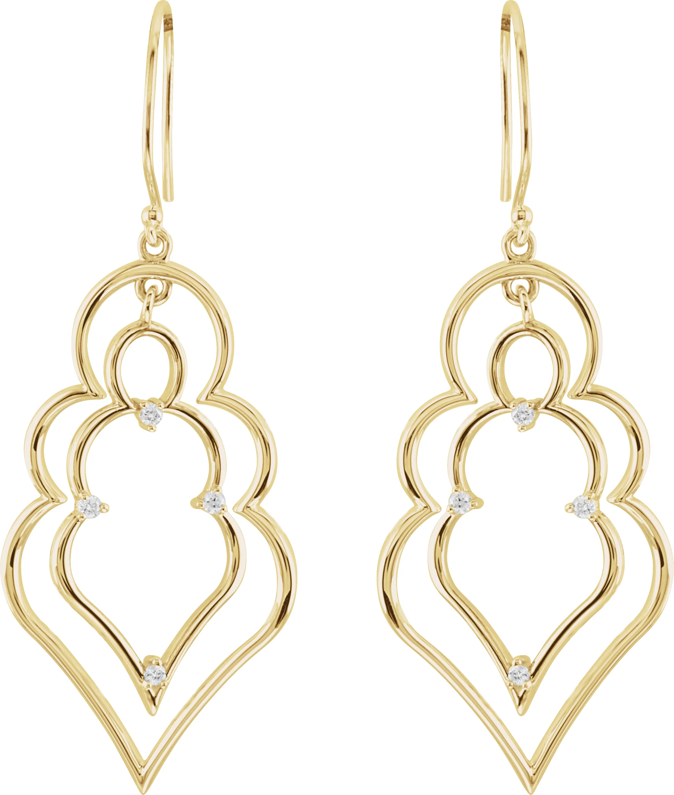 Freeform Earrings view 2