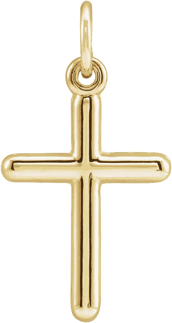Cross Necklace or Pendant in 14K Yellow Gold | Haejin Jewelry Brooklyn