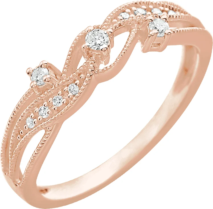 Long Bond band in 14K Rose Gold | Haejin Jewelry Brooklyn